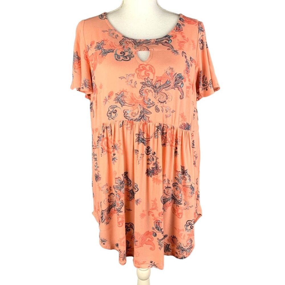 Torrid Women's Printed Paisley Short Sleeve Dress Size 12